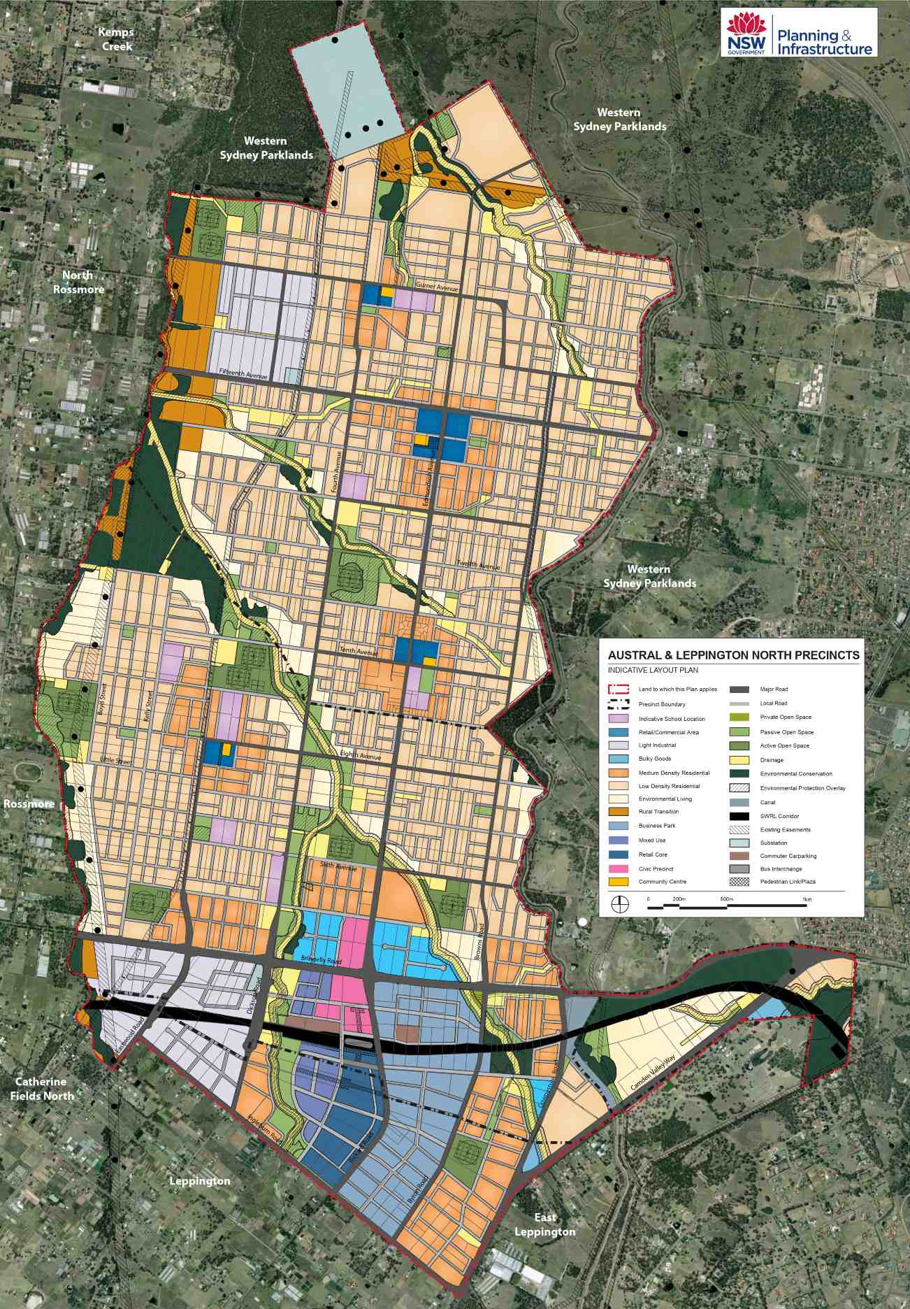 Austral and Leppington North - Indicative Layout Plan